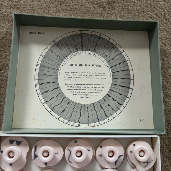 Sears Kenmore Sewing Machine Vintage Cam Set 18010 Set Of 30 - Picture 2 of 5
